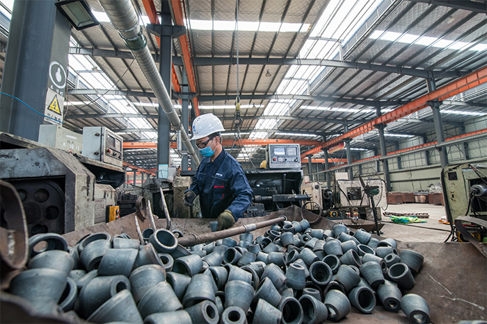 杭州网架配件-锥头加工车间